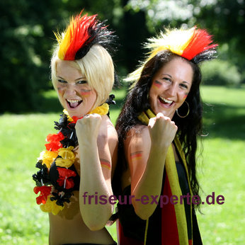 Fan Frisuren Bild für Deutschland Fans zur Frauen Fussball WM in Deutschland